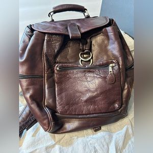 Frye leather backpack